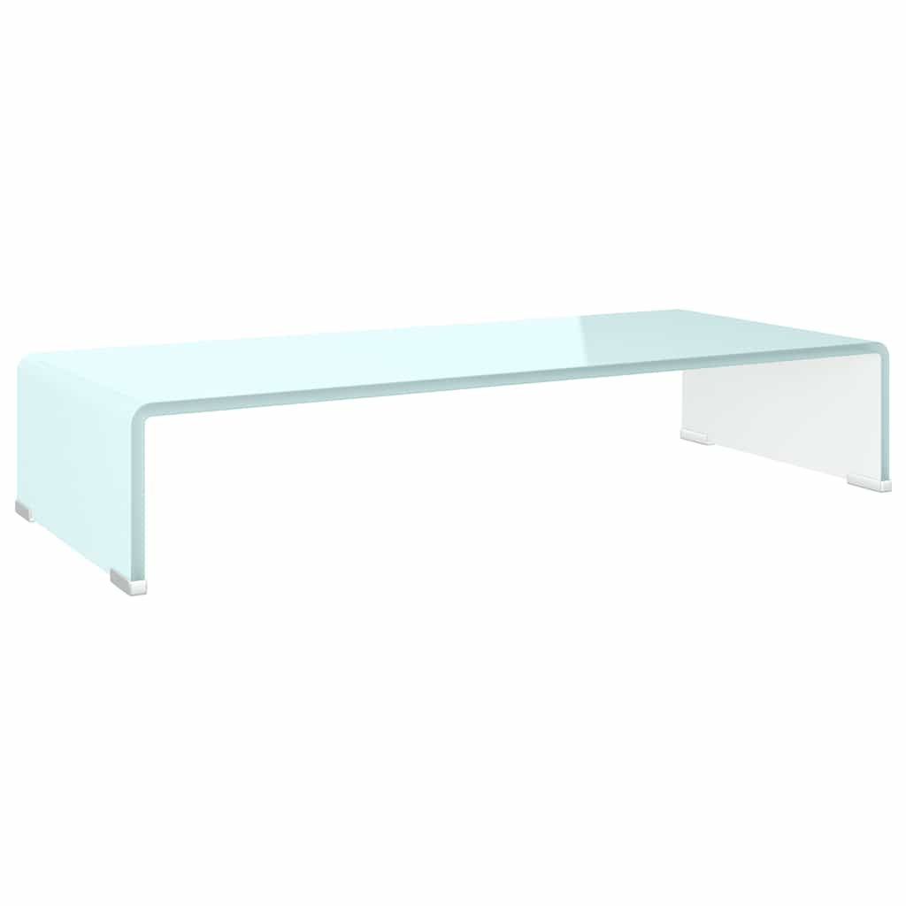 vidaXL Tv/monitor-ställ glas grön 70x30x13 cm