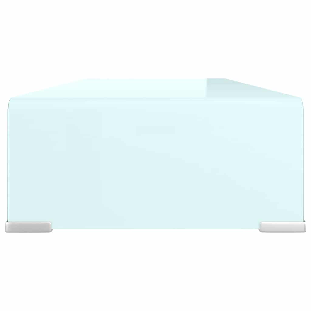 vidaXL Tv/monitor-ställ glas grön 70x30x13 cm