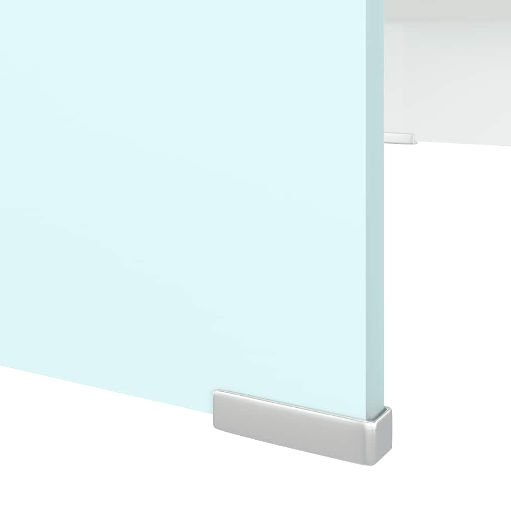 vidaXL Tv/monitor-ställ glas grön 70x30x13 cm