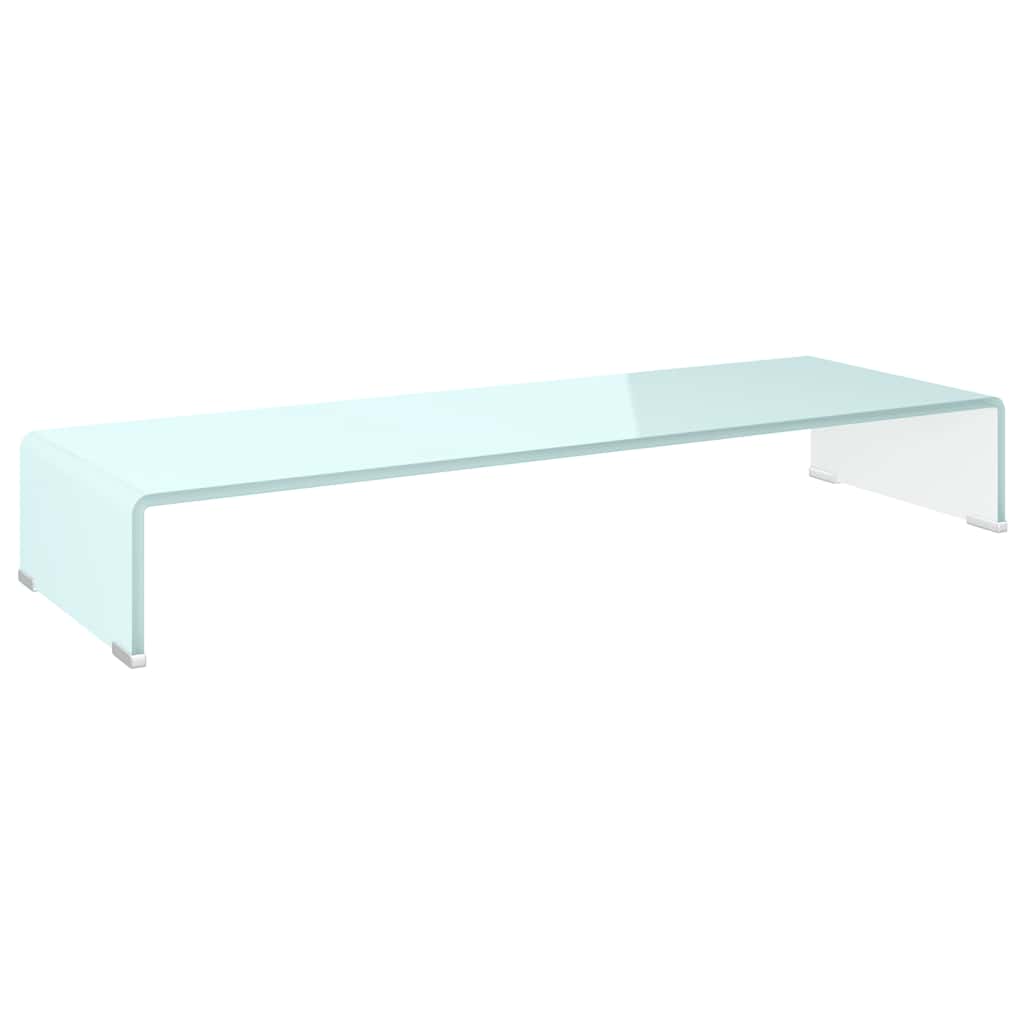 vidaXL Tv/monitor-ställ glas grön 90x30x13 cm