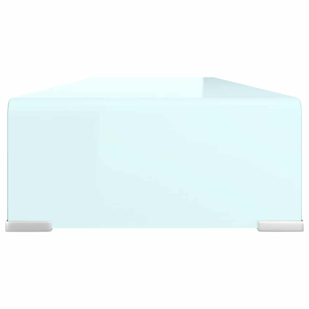 vidaXL Tv/monitor-ställ glas grön 90x30x13 cm