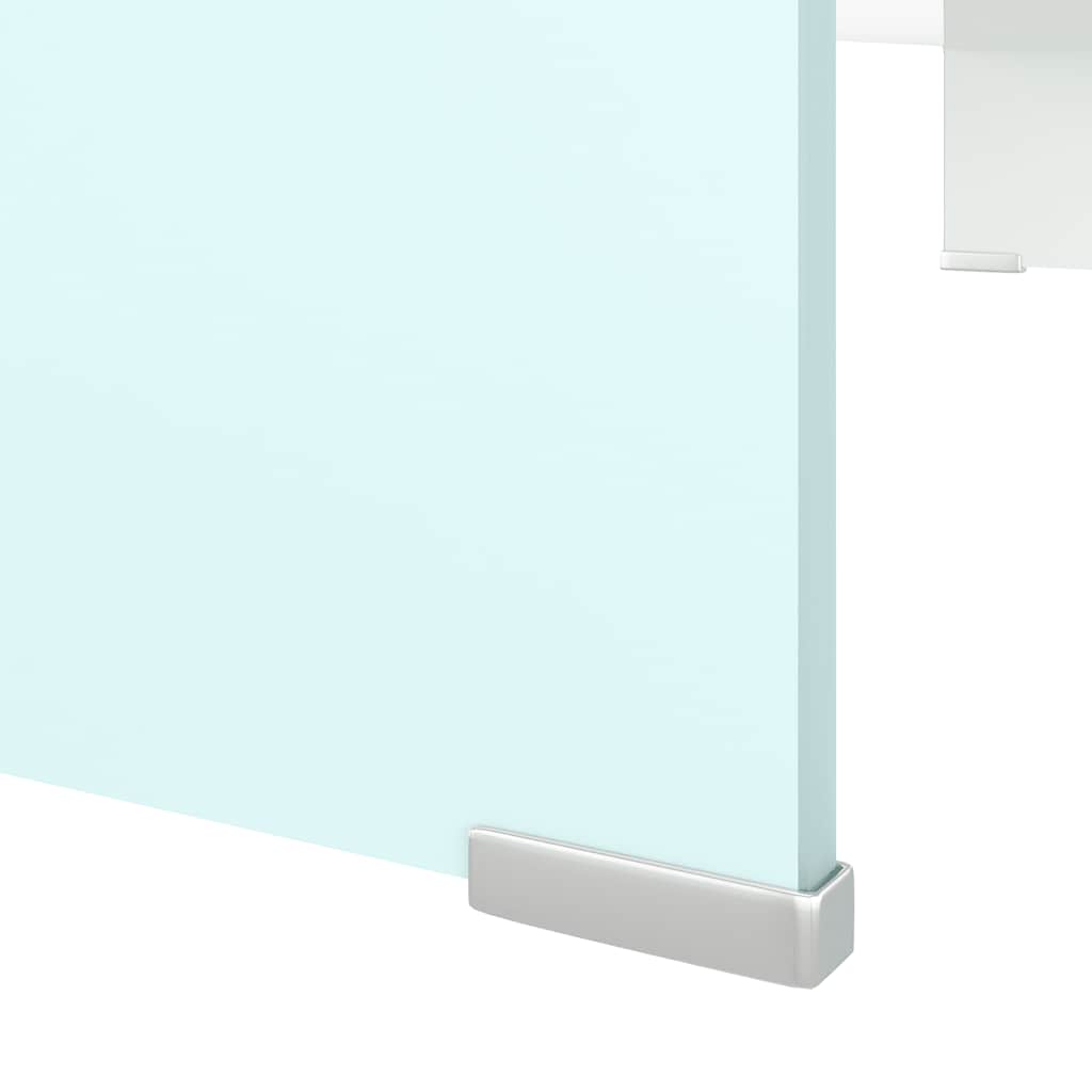 vidaXL Tv/monitor-ställ glas grön 90x30x13 cm