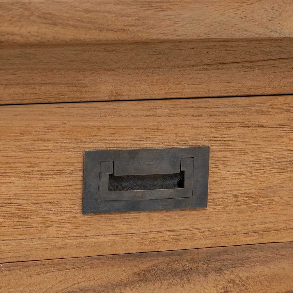 vidaXL Hallbänk i massiv teak 90x30x40 cm