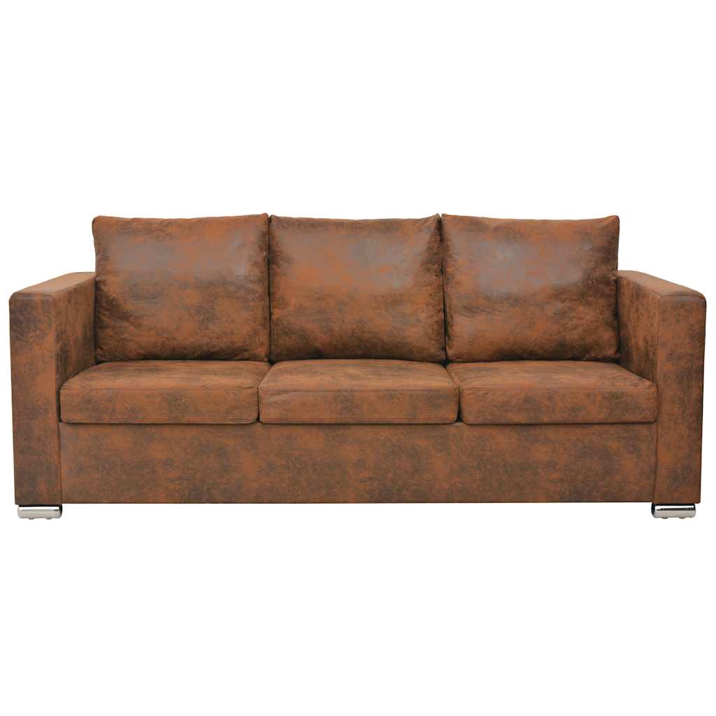 vidaXL 3-sitssoffa 191x73x82 cm konstmocka