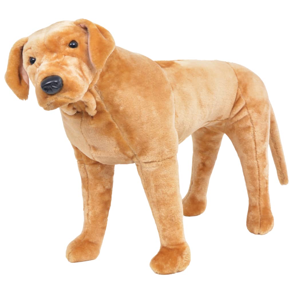 vidaXL Stående leksakshund labrador ljusbrun XXL