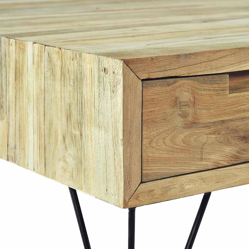 vidaXL TV-bänk 120x35x35 cm massiv teak
