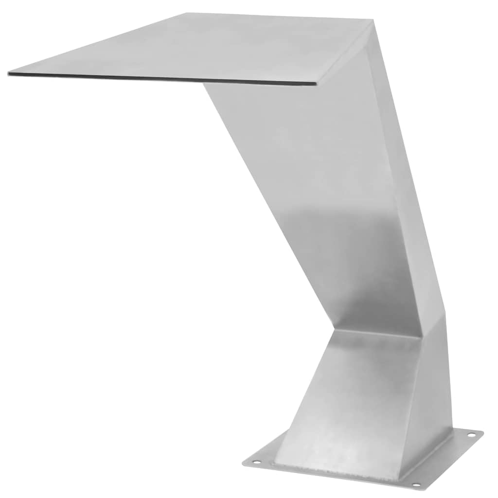 vidaXL Poolfontän rostfritt stål 64x30x52 cm silver