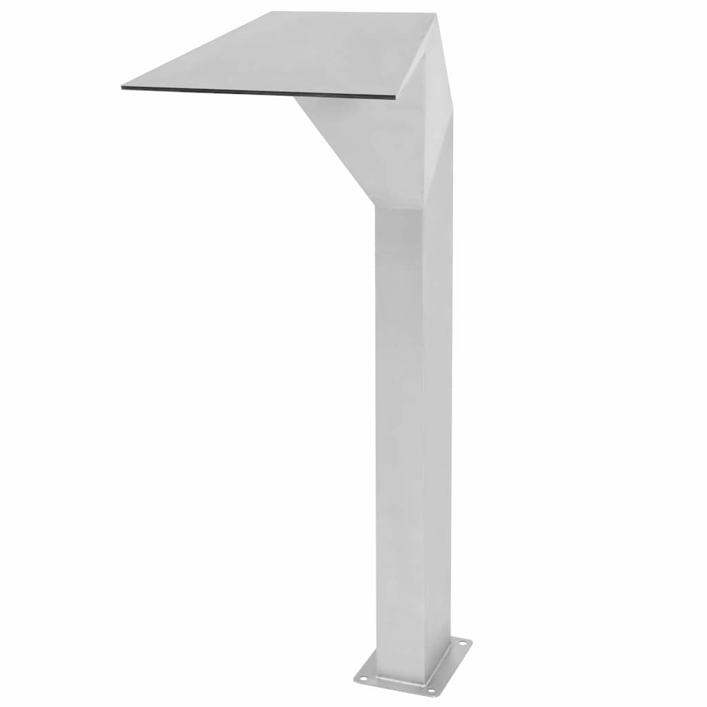vidaXL Poolfontän rostfritt stål 50x30x90 cm silver
