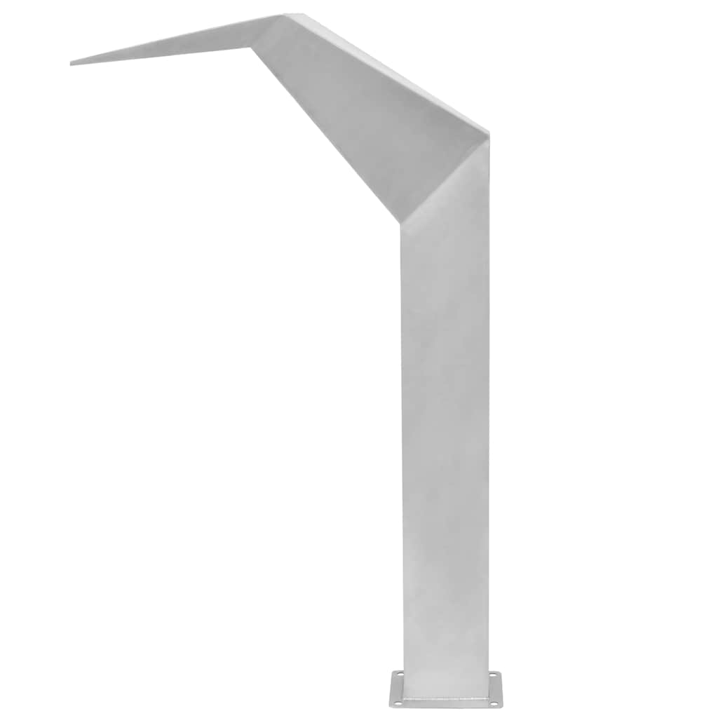 vidaXL Poolfontän rostfritt stål 50x30x90 cm silver