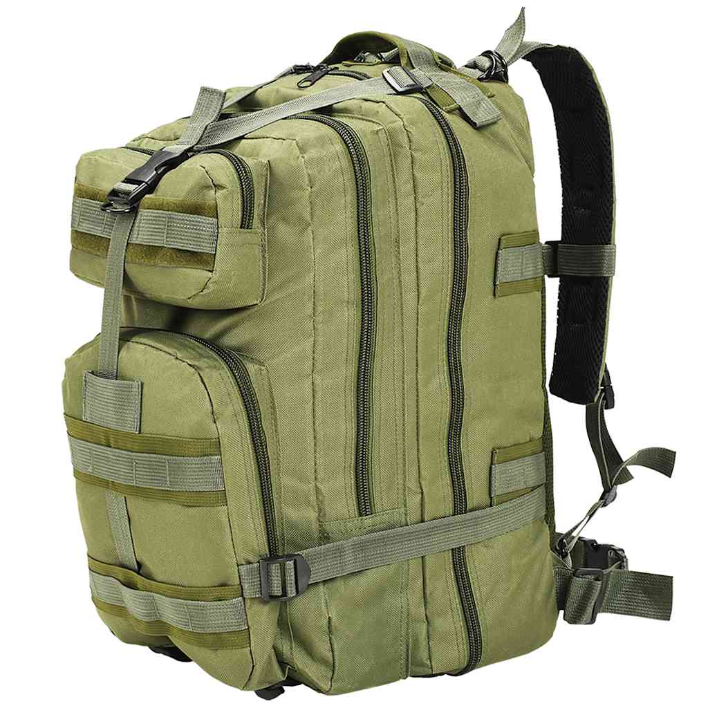 vidaXL Arméryggsäck 50 L olivgrön