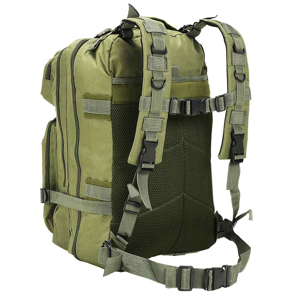 vidaXL Arméryggsäck 50 L olivgrön