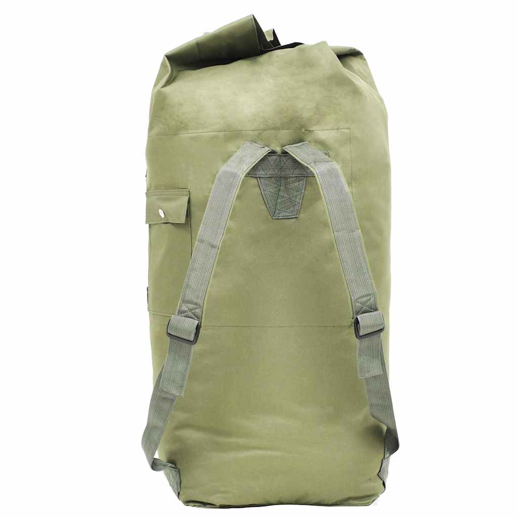 vidaXL Militärinspirerad duffelväska 85 L olivgrön