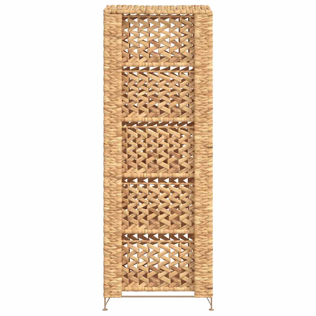 vidaXL Förvaringsmöbel med 5 korgar 25,5x37x100 cm vattenhyacint