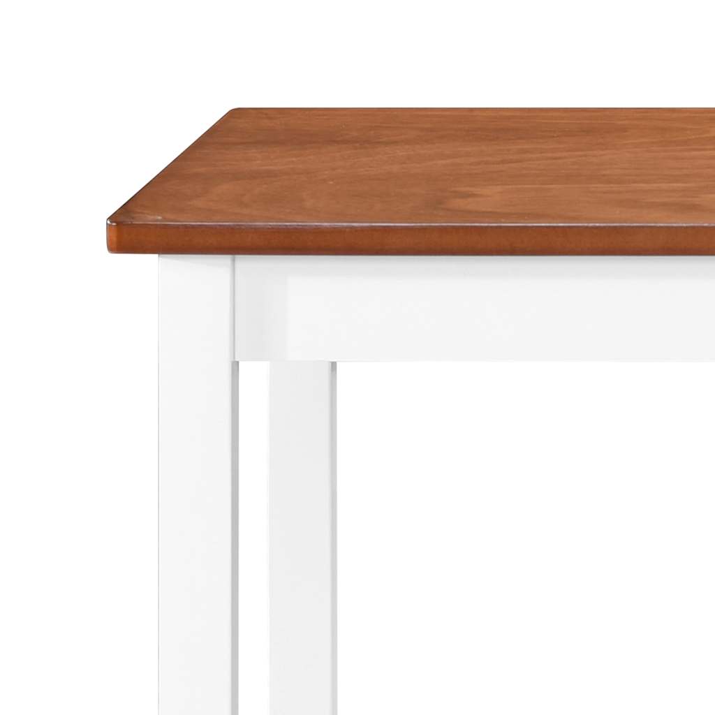 vidaXL Barbord massivt trä 108x60x91 cm