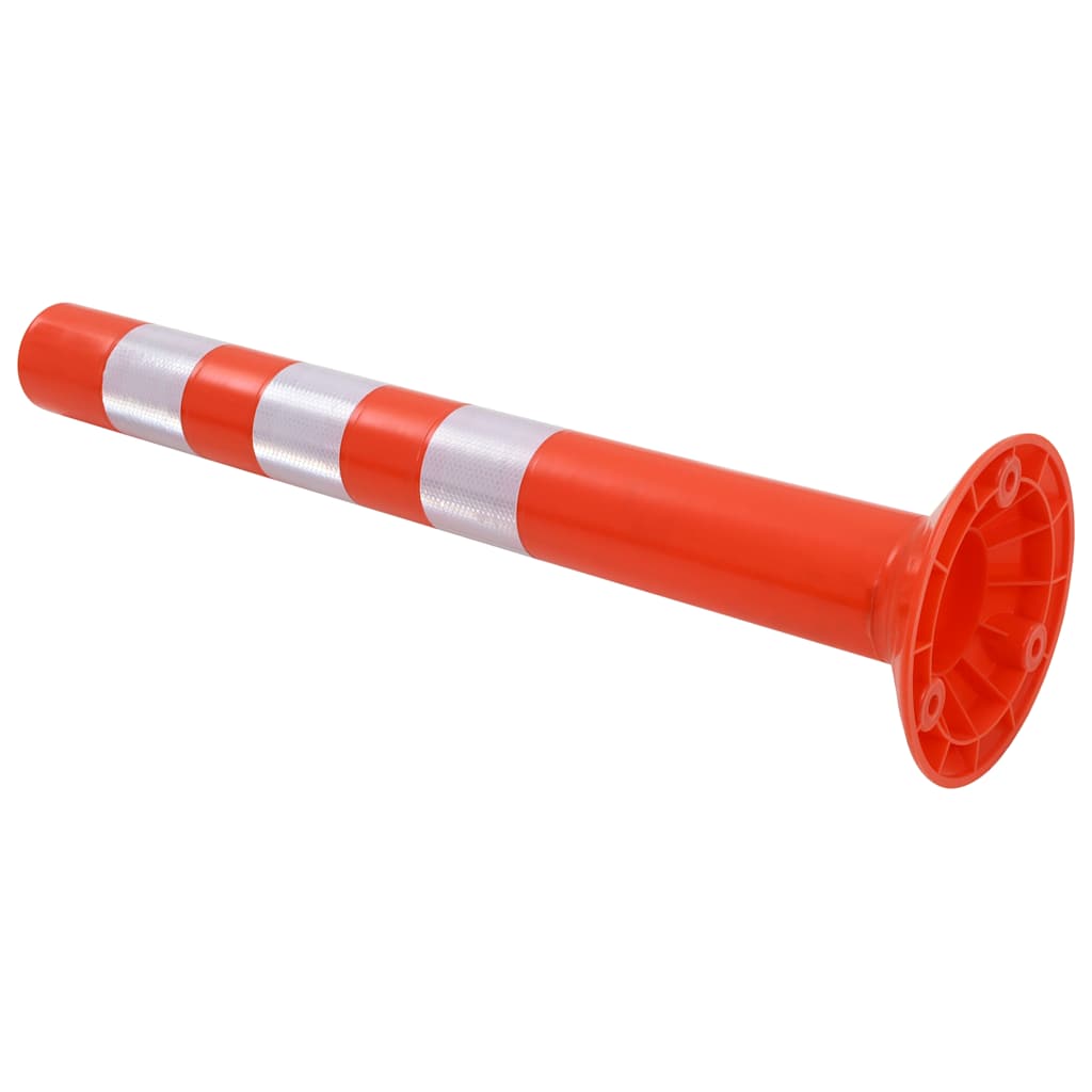 vidaXL Trafikpollare 5 st plast 75 cm