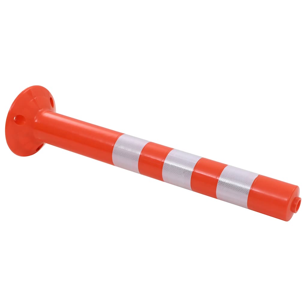 vidaXL Trafikpollare 5 st plast 75 cm
