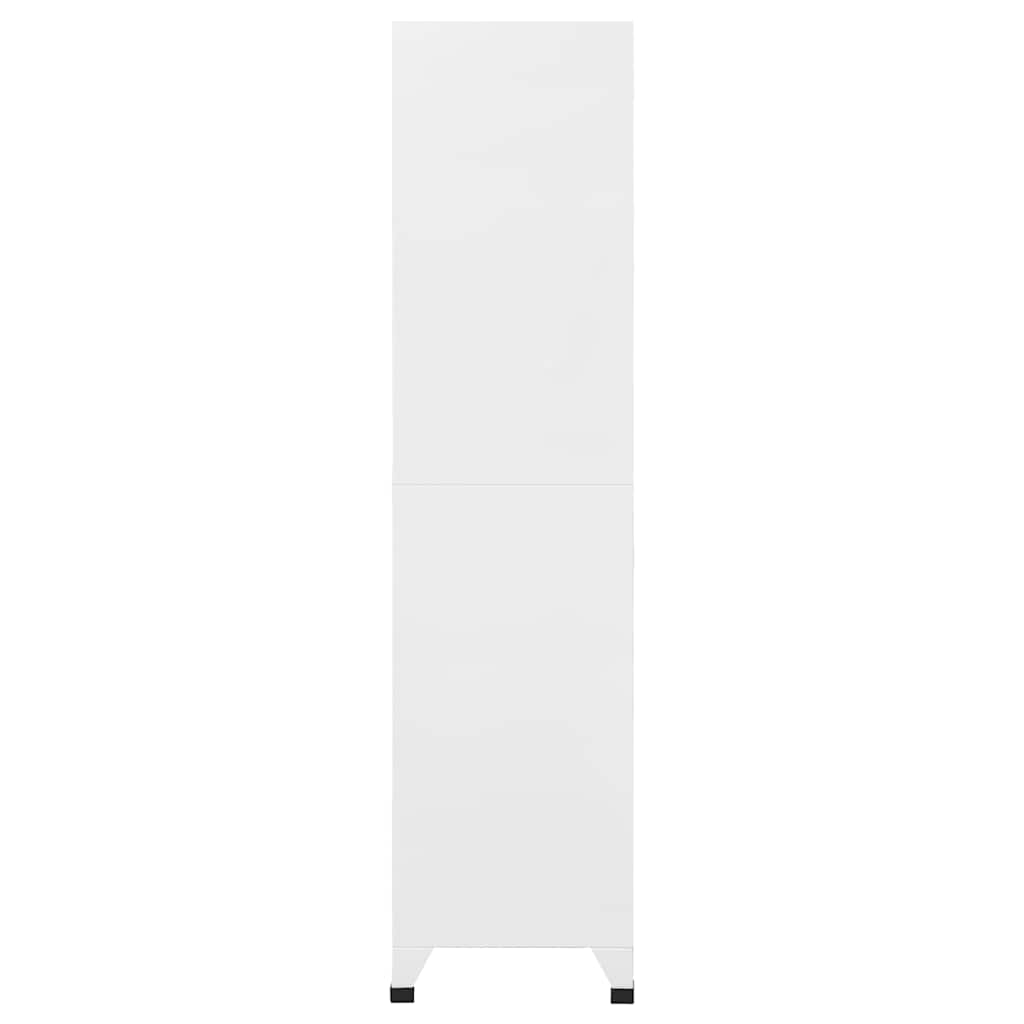 vidaXL Klädskåp med 18 fack metall 90x40x180 cm