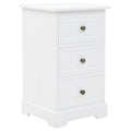 vidaXL Nattduksbord MDF och furu 35x32x59 cm