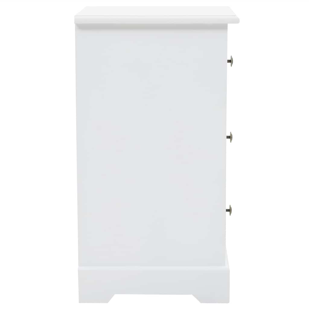 vidaXL Nattduksbord MDF och furu 35x32x59 cm