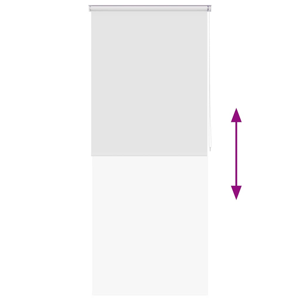 vidaXL Rullgardin för dusch 80x240 cm vit