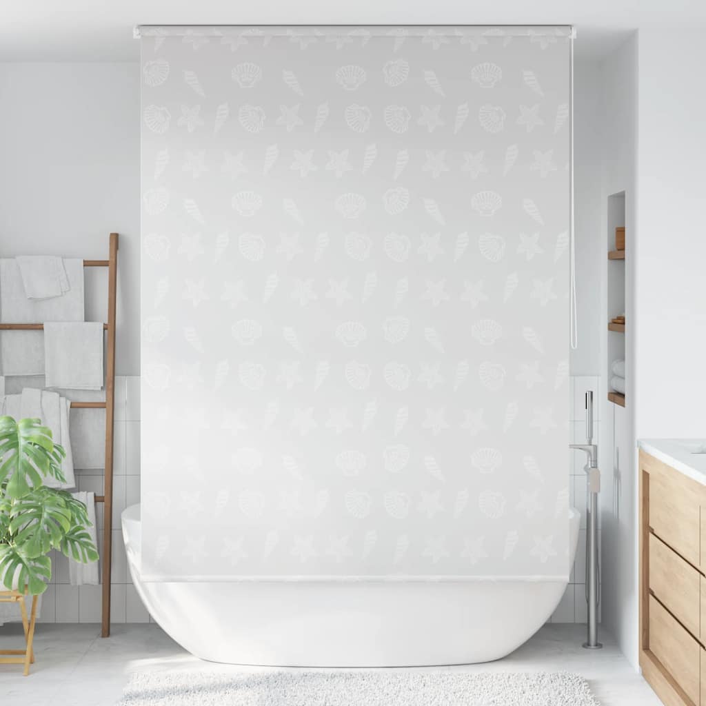 vidaXL Rullgardin för dusch 160x240 cm sjöstjärna