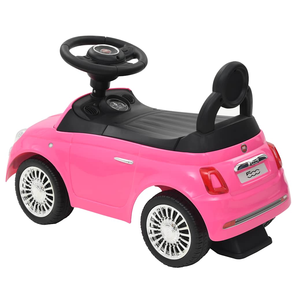 vidaXL Åkbil Fiat 500 rosa