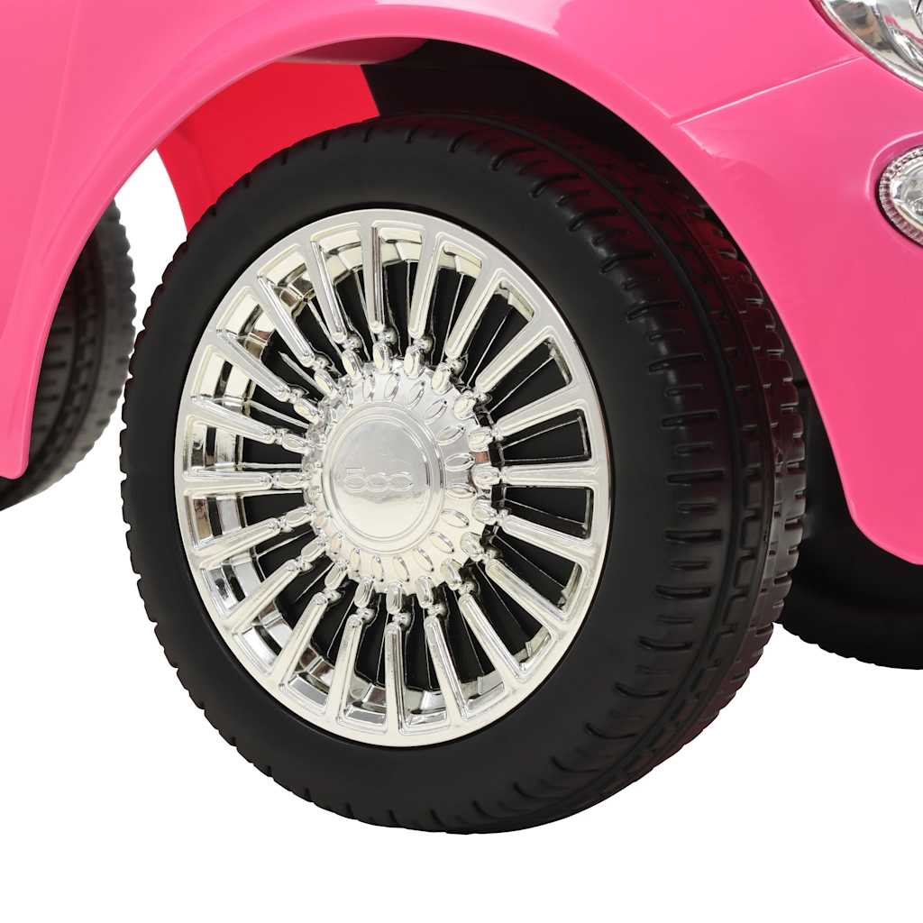 vidaXL Åkbil Fiat 500 rosa
