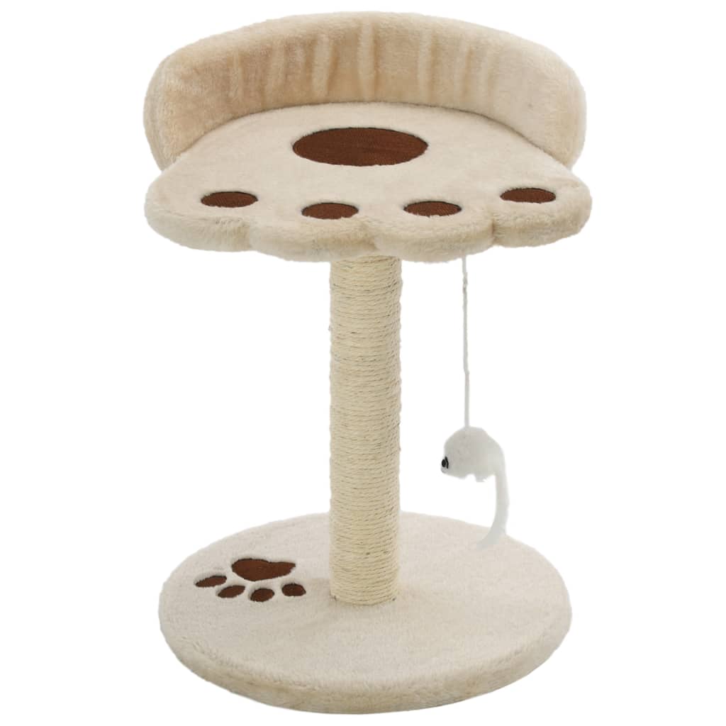 vidaXL Klösträd med sisalpelare 40 cm beige och brun