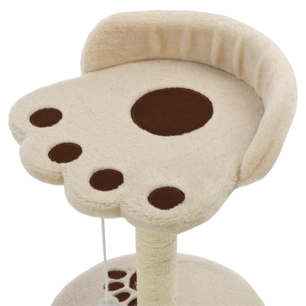 vidaXL Klösträd med sisalpelare 40 cm beige och brun