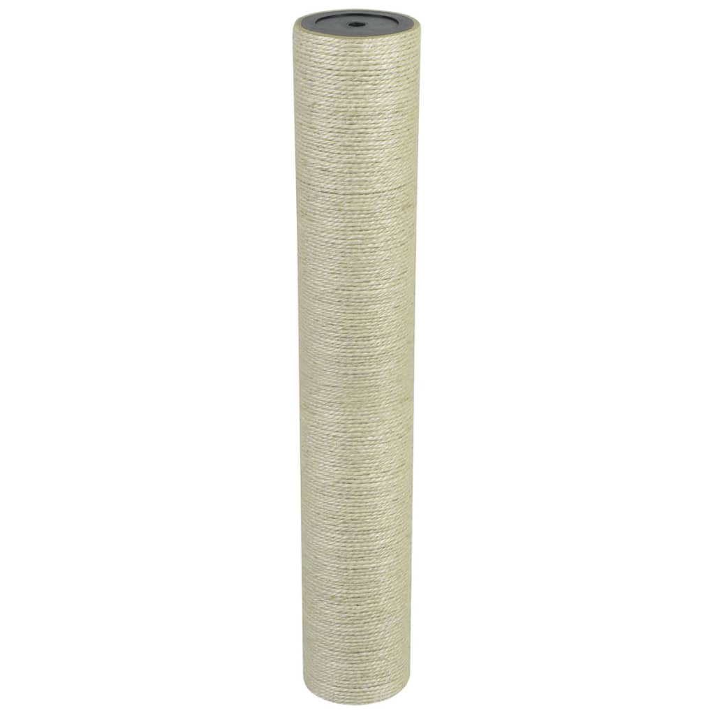 vidaXL Klöspelare för katt 8x50 cm 8 mm beige