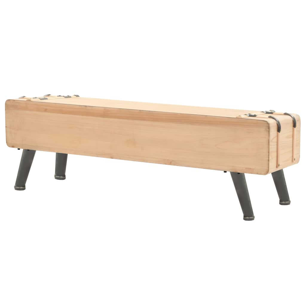 vidaXL TV-bänk massivt granträ 120x33x35 cm