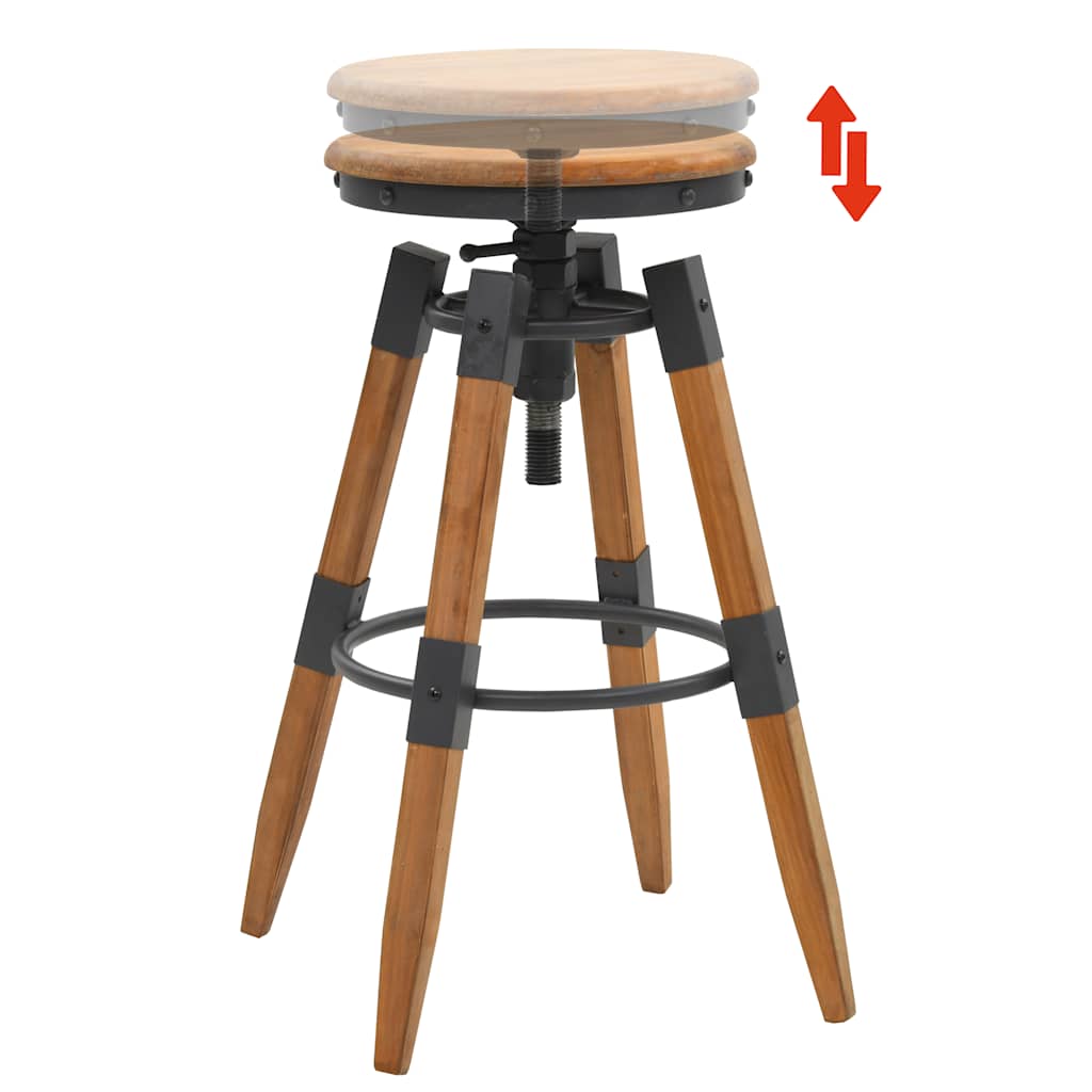 vidaXL Barstolar 2 st massiv furu