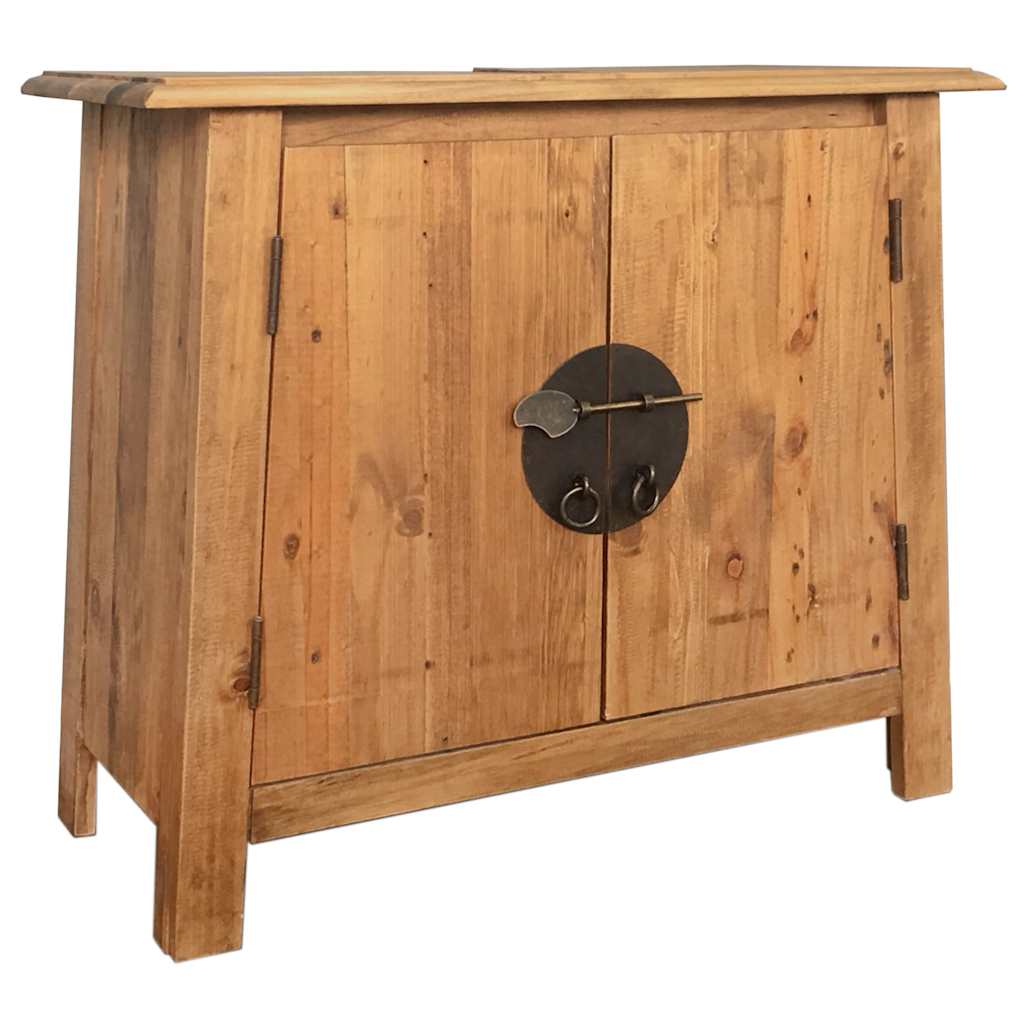 vidaXL Badrumsunderskåp massiv furu 70x32x63 cm