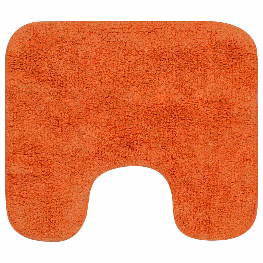 vidaXL Badrumsmattor 2 st tyg orange