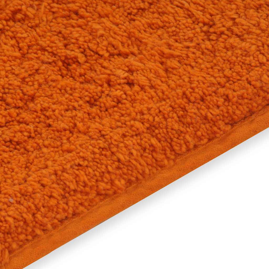 vidaXL Badrumsmattor 2 st tyg orange