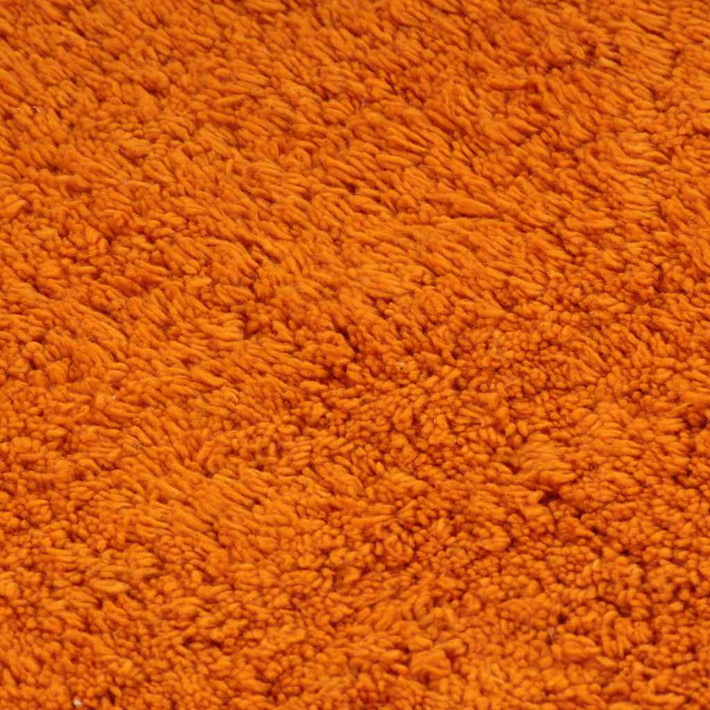 vidaXL Badrumsmattor 2 st tyg orange