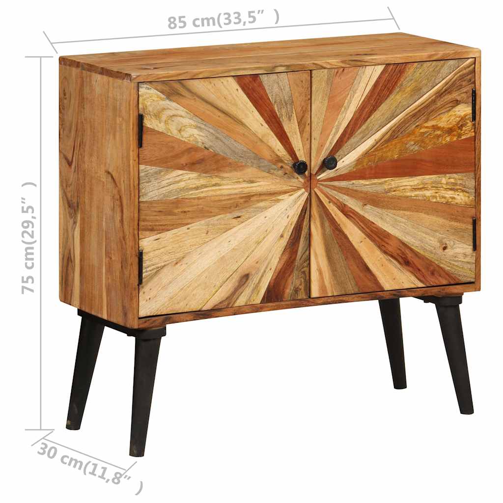 vidaXL Skänk massivt mangoträ 85x30x75 cm