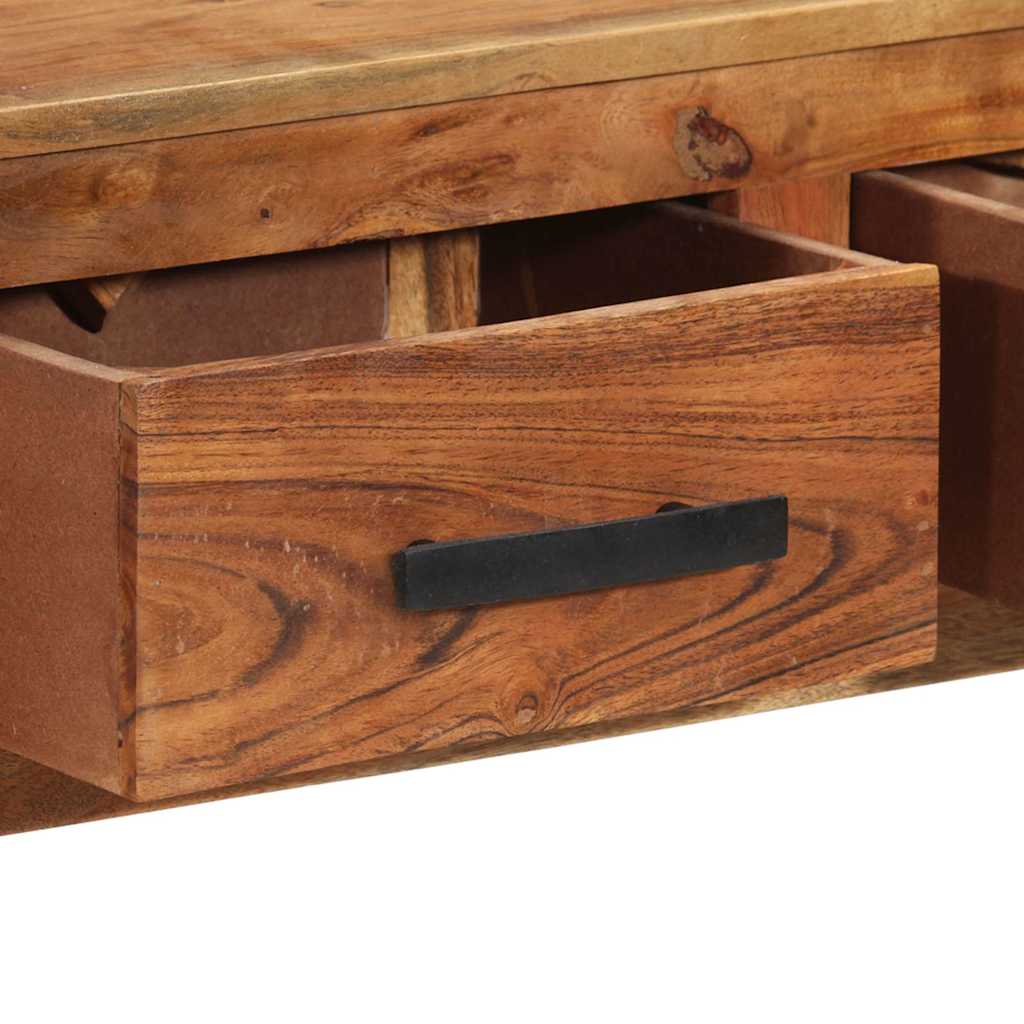 vidaXL Skänk med 3 lådor 110x30x80 cm massivt trä