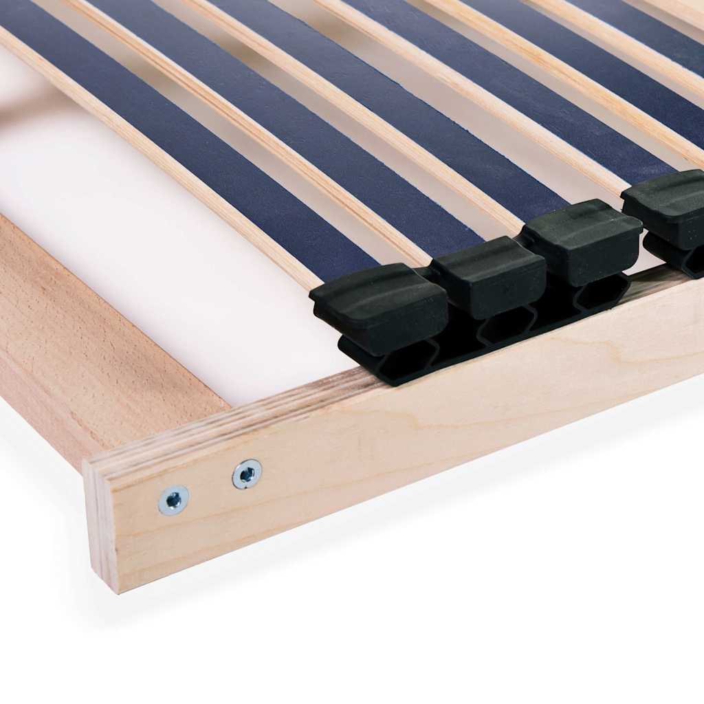 vidaXL Ribbotten utan madrass med 42 ribbor 7 zoner 120x200 cm