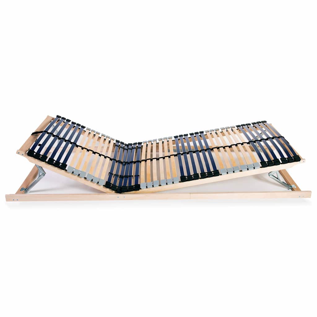 vidaXL Ribbotten utan madrass med 42 ribbor 7 zoner 90x200 cm