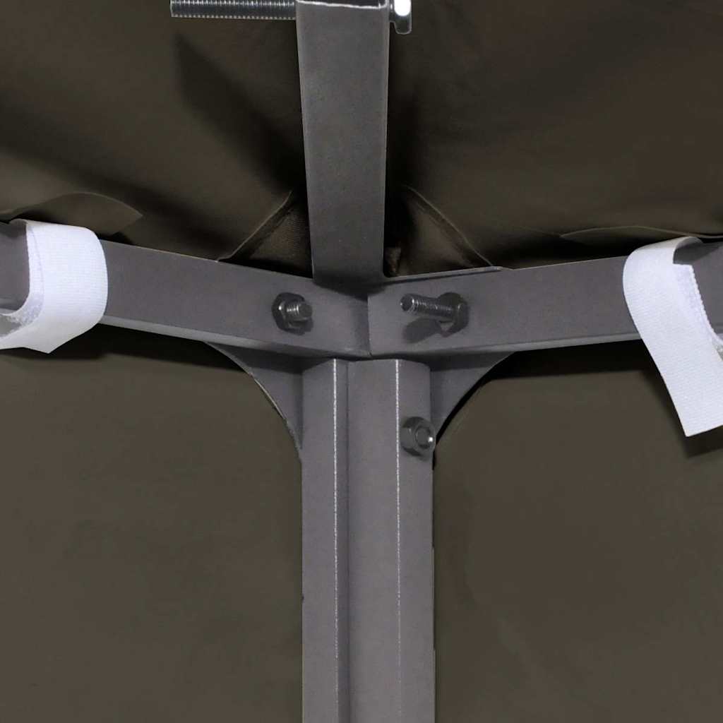 vidaXL Paviljongtak med ventilering 310 g/m² 3x3 m taupe