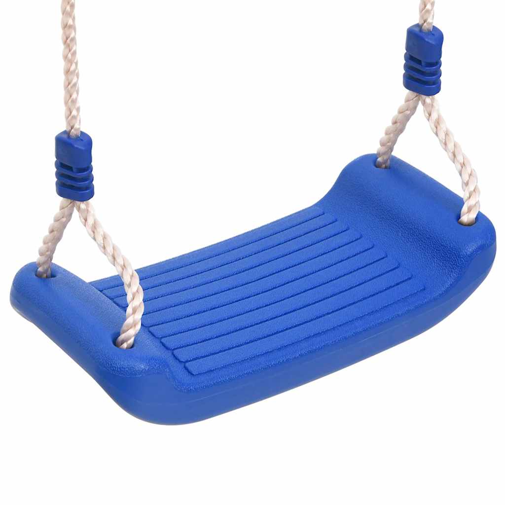 vidaXL Gungsits med rep blå 37x15 cm PE