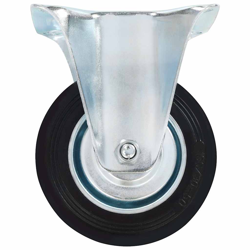 vidaXL Fasta hjul 4 st 100 mm
