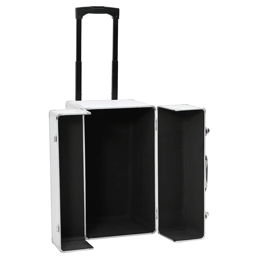 vidaXL Pilotväska 47x39x27 cm silver aluminium
