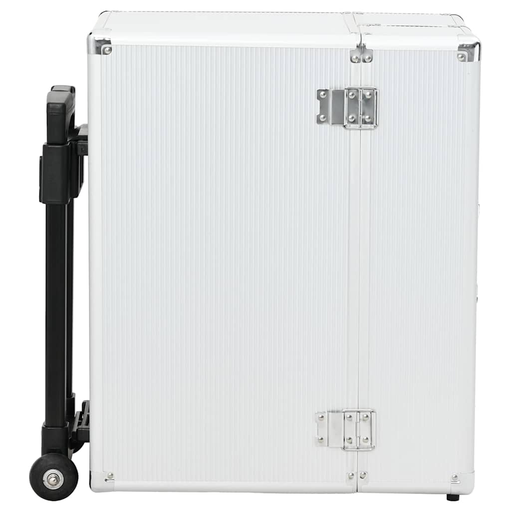 vidaXL Pilotväska 47x39x27 cm silver aluminium