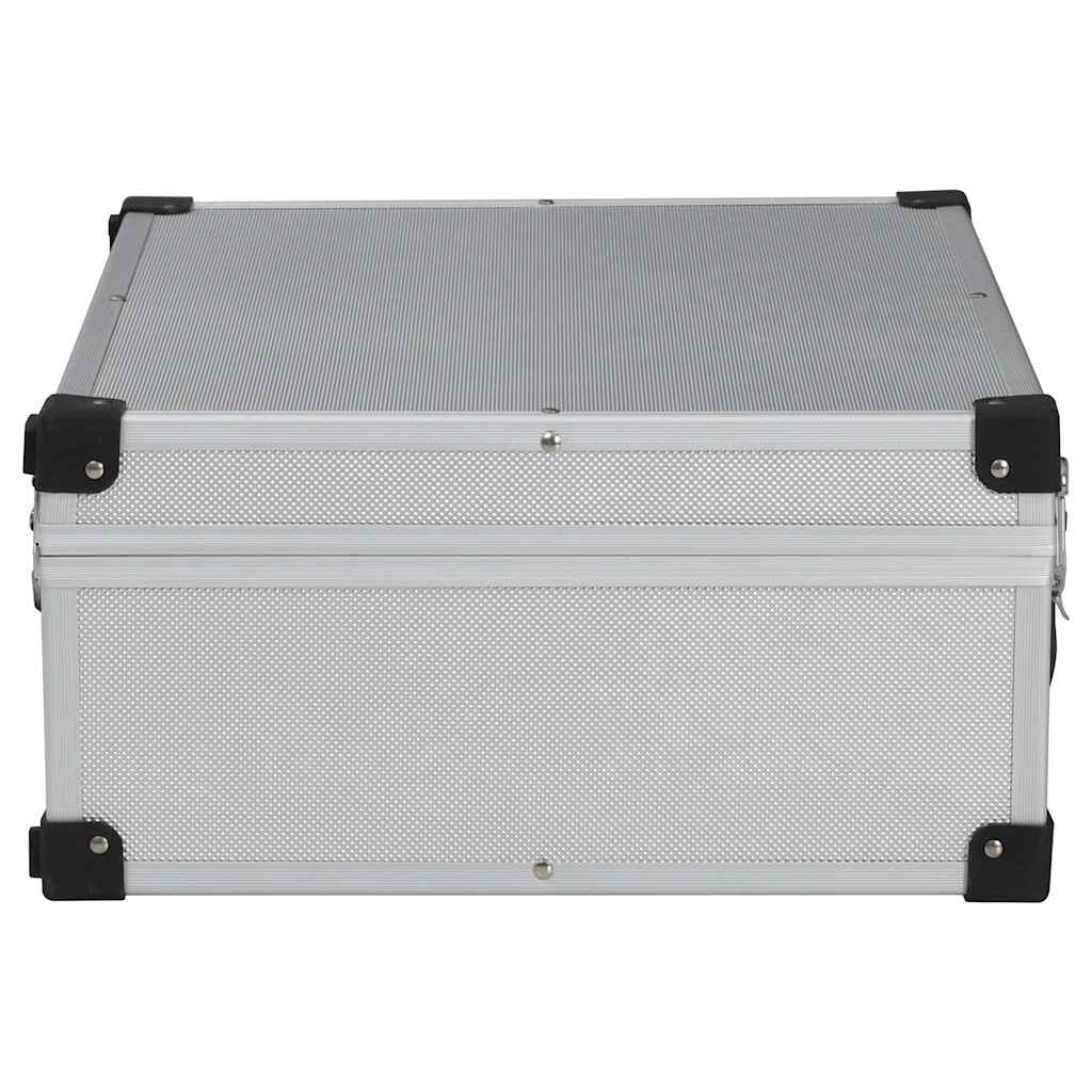 vidaXL Verktygsväska 46x33x16 cm silver aluminium