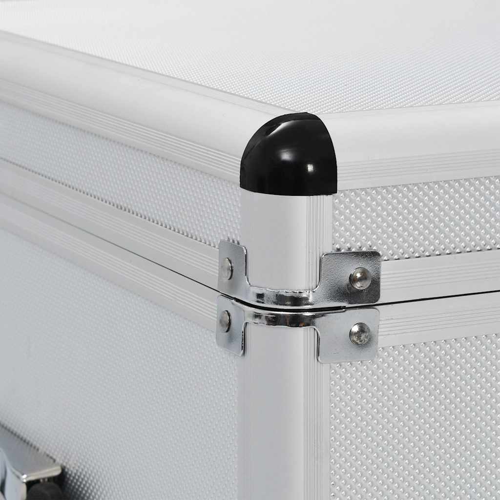 vidaXL Förvaringsväskor 3 st silver aluminium