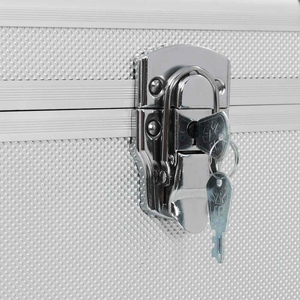vidaXL Förvaringsväskor 3 st silver aluminium