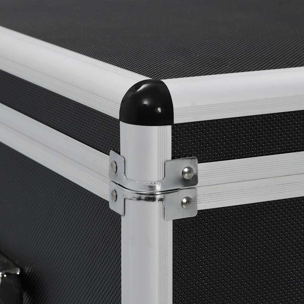 vidaXL Förvaringsväskor 3 st svart aluminium