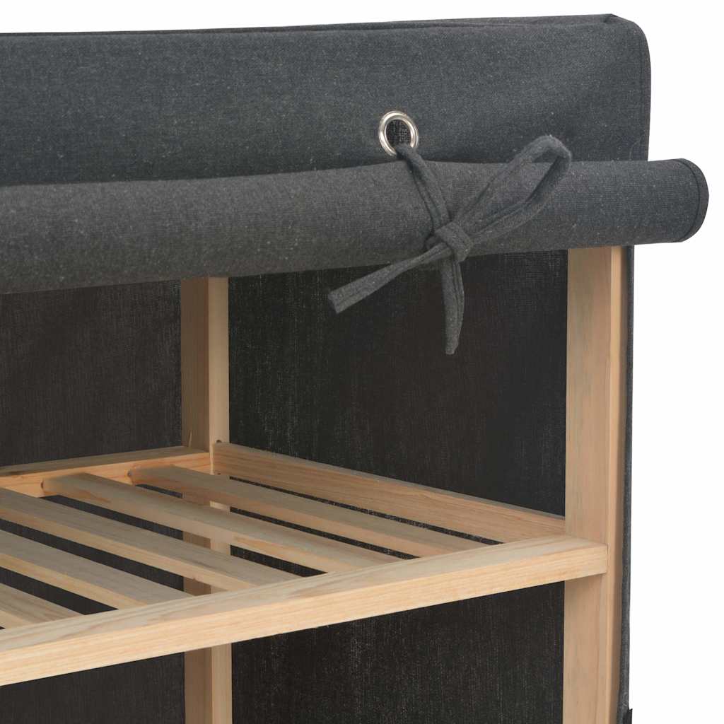vidaXL Garderob grå 135x40x170 cm tyg